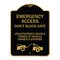 Signmission Emergency Access Don't Block Gate Unauthorized Vehicles Towed at Vehicle Owners Expe, BG-1824-24112 A-DES-BG-1824-24112 - alternate 1